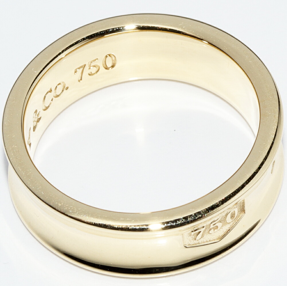楽天市場】ティファニー 指輪 K18YG 1837リング 幅6ミリ 約10号