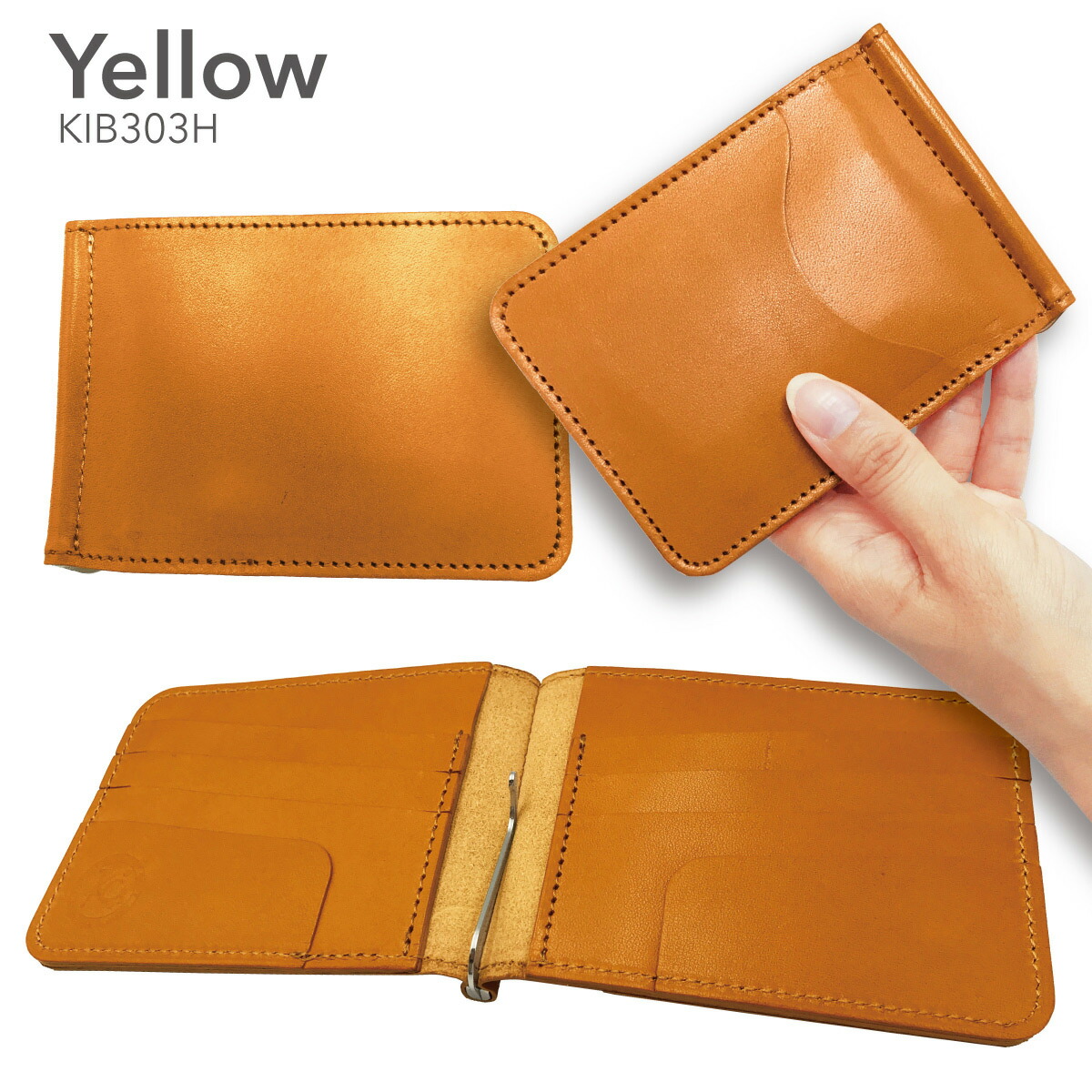 楽天市場】マネークリップ 財布 メンズ レディース 栃木レザー 牛革 革