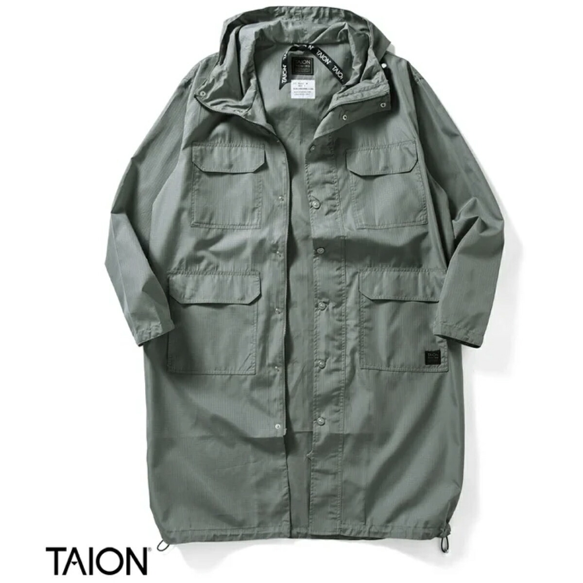 楽天市場】【公式】TAION (タイオン) ノンダウン ミリタリー フード