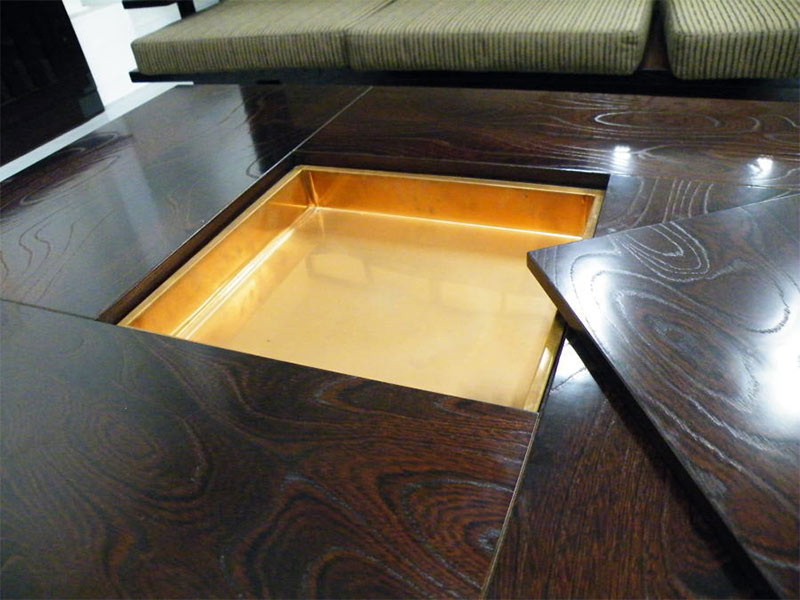 楽天市場】筑後民芸 幅99cm 火鉢 だんらん 座卓 テーブル 和風モダン