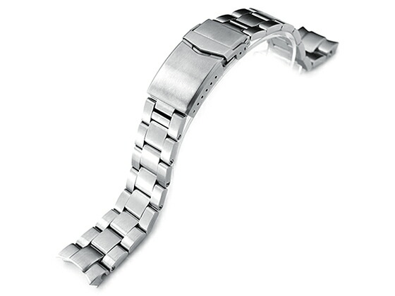 楽天市場】20mm メタル時計バンド ステンレススチール オイスター