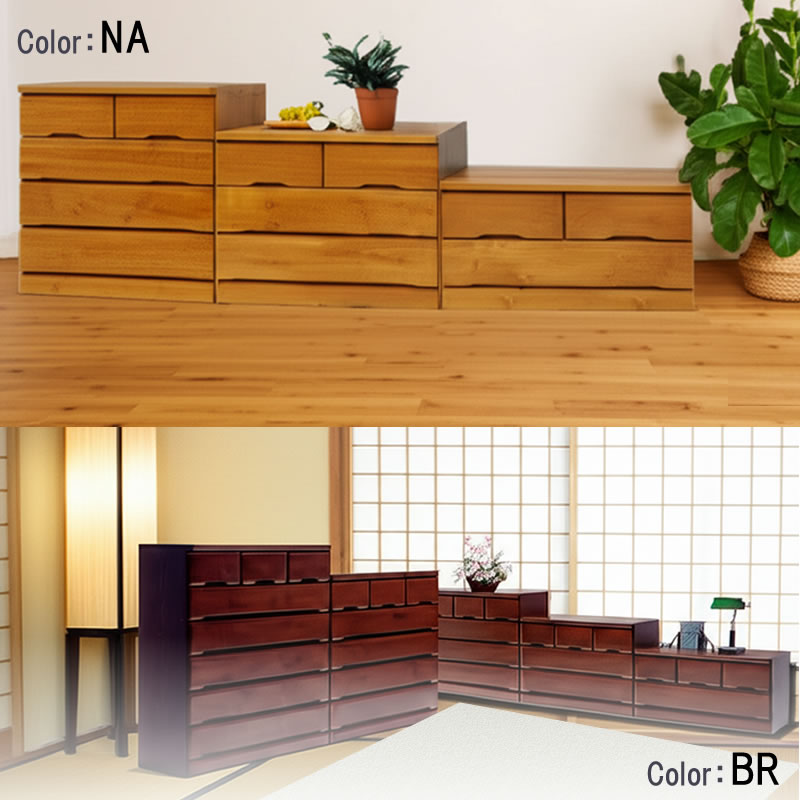 楽天市場】国産 木製チェスト サムワン 幅100cm高さ6段まで選べる