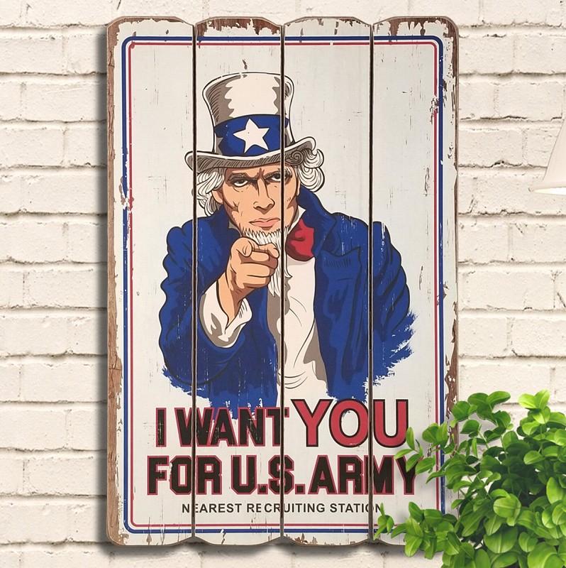 楽天市場】木製看板45 米軍 アンクルサム iw アメリカ ポスター 絵