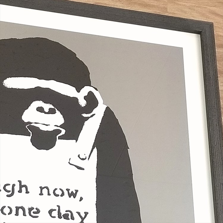 楽天市場】バンクシー アートパネル ゴリラ アート パネル 猿 絵 絵画