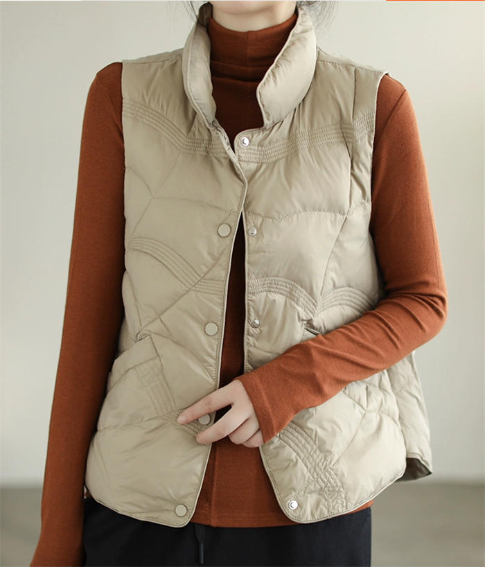 楽天市場】キルティング ベスト レディース 秋冬 前開き ベスト 中綿