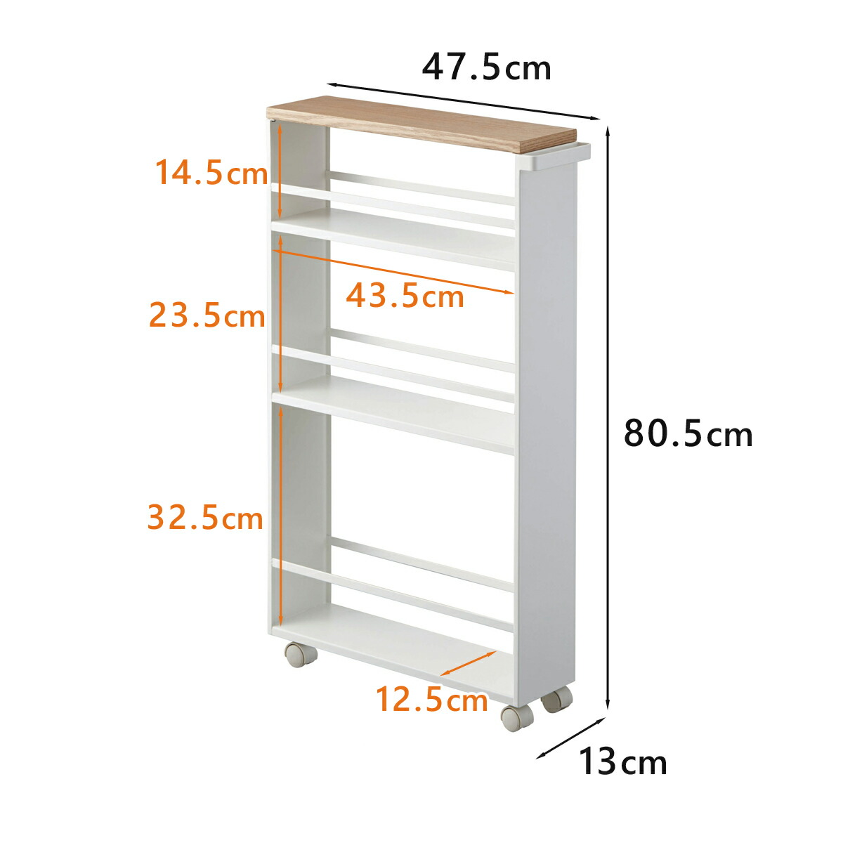 楽天市場】[ ハンドル付き スリムワゴン タワー ] 山崎実業 tower