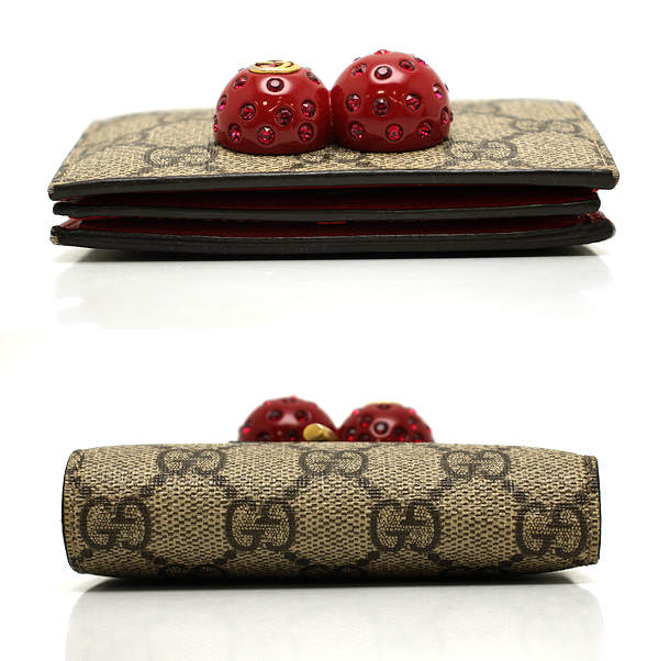 楽天市場】GUCCI グッチ チェリー 二つ折りコンパクト財布 476050