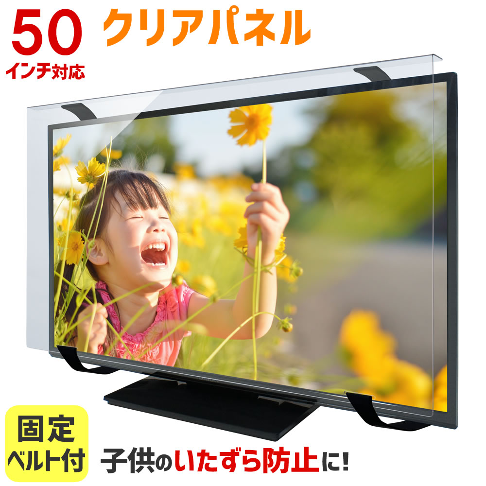 楽天市場】液晶テレビ保護パネル 50インチ 50型 クリアパネル 固定