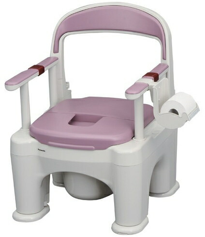 楽天市場】ポータブルトイレ 座楽 ラフィーネ（前後傾斜脚付き） 脱臭