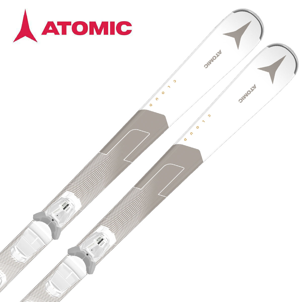 アトミック スキー板 148 スノーポール105 セット レディース