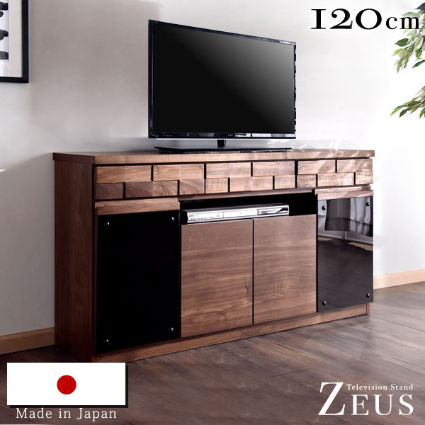 楽天市場】完成品 国産 幅120cm テレビ台 *ゼウス-TG* ハイタイプ 120