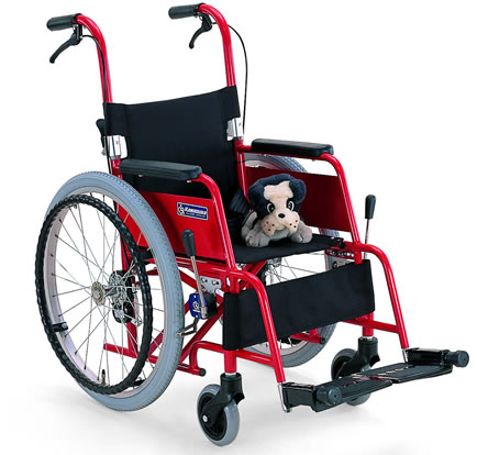 楽天市場】アルミ製子供用車椅子 KAC-NB32[30/28] (カワムラサイクル