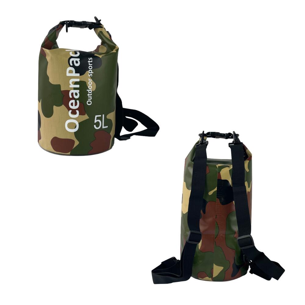 楽天市場】防水バッグ 迷彩 防水 ドライバッグ アウトドア 500DPVC