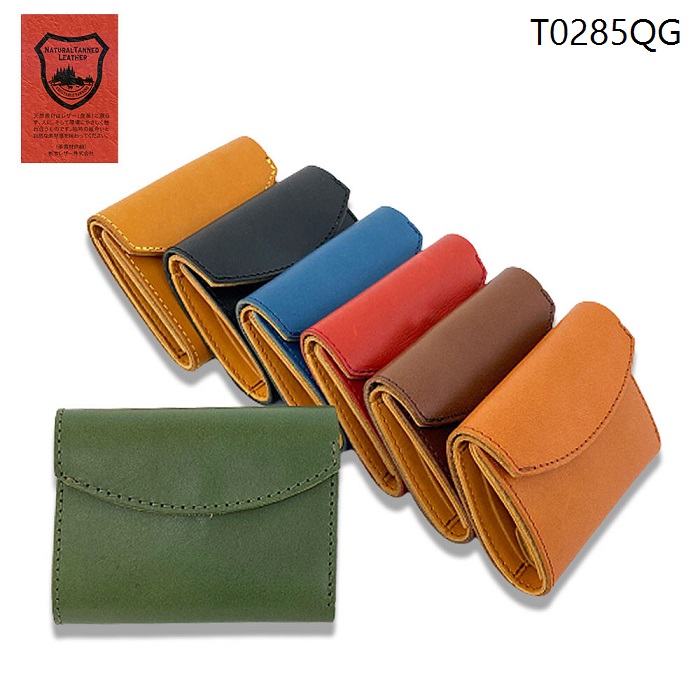 楽天市場】栃木レザー フラップ 二つ折り ミニ財布 ミニウォレット 本