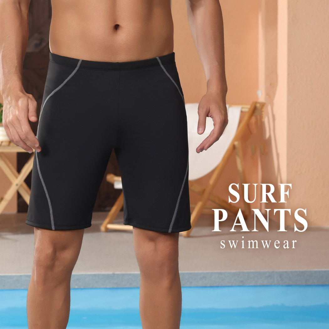 楽天市場】「ラインステッチがクールに」サーフパンツ メンズ 水着