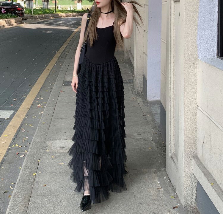 楽天市場】チュール ワンピース レディース 春夏 ノースリーブ