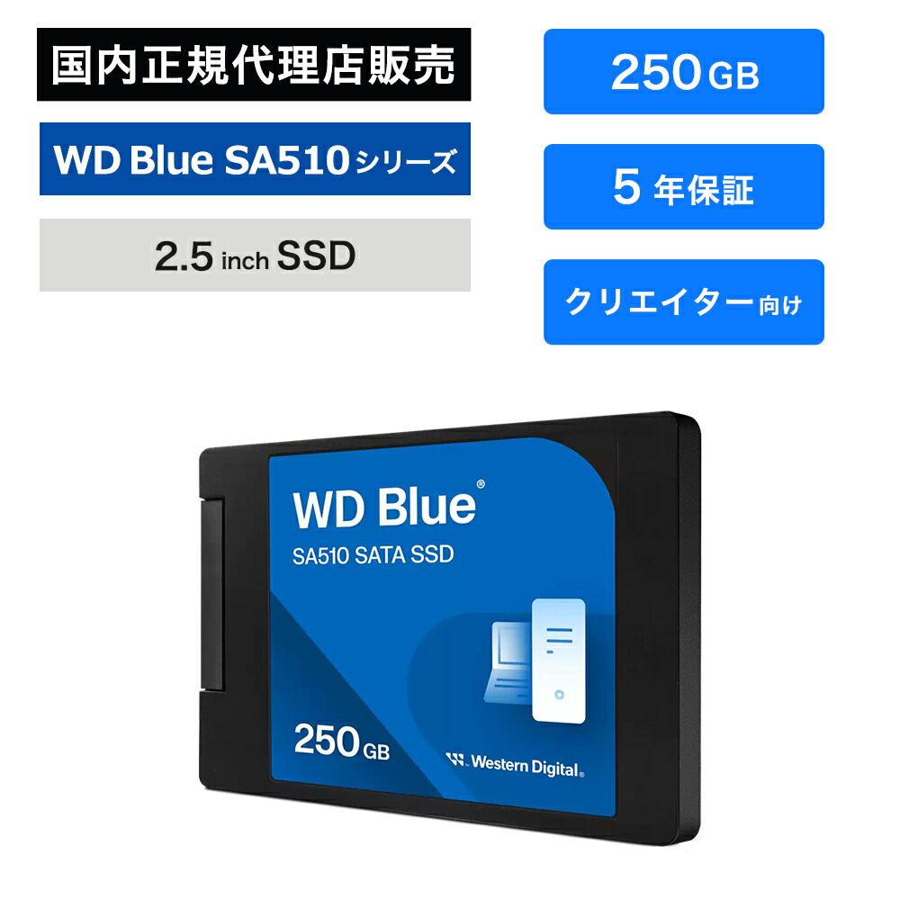楽天市場】SanDisk (サンディスク) WD Blue SA510 SSD 250GB