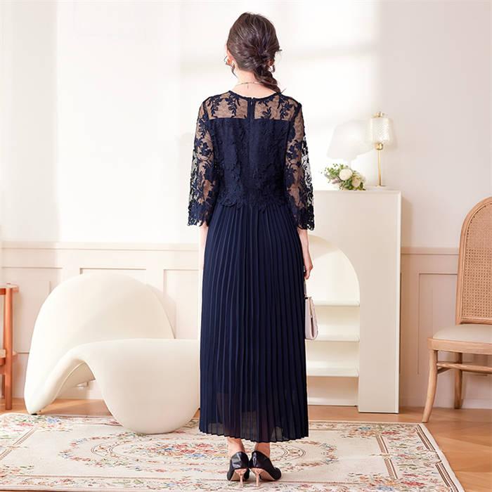 ✨新品✨アナトリエ ドット シフォンプリーツ ロングワンピース 2次会