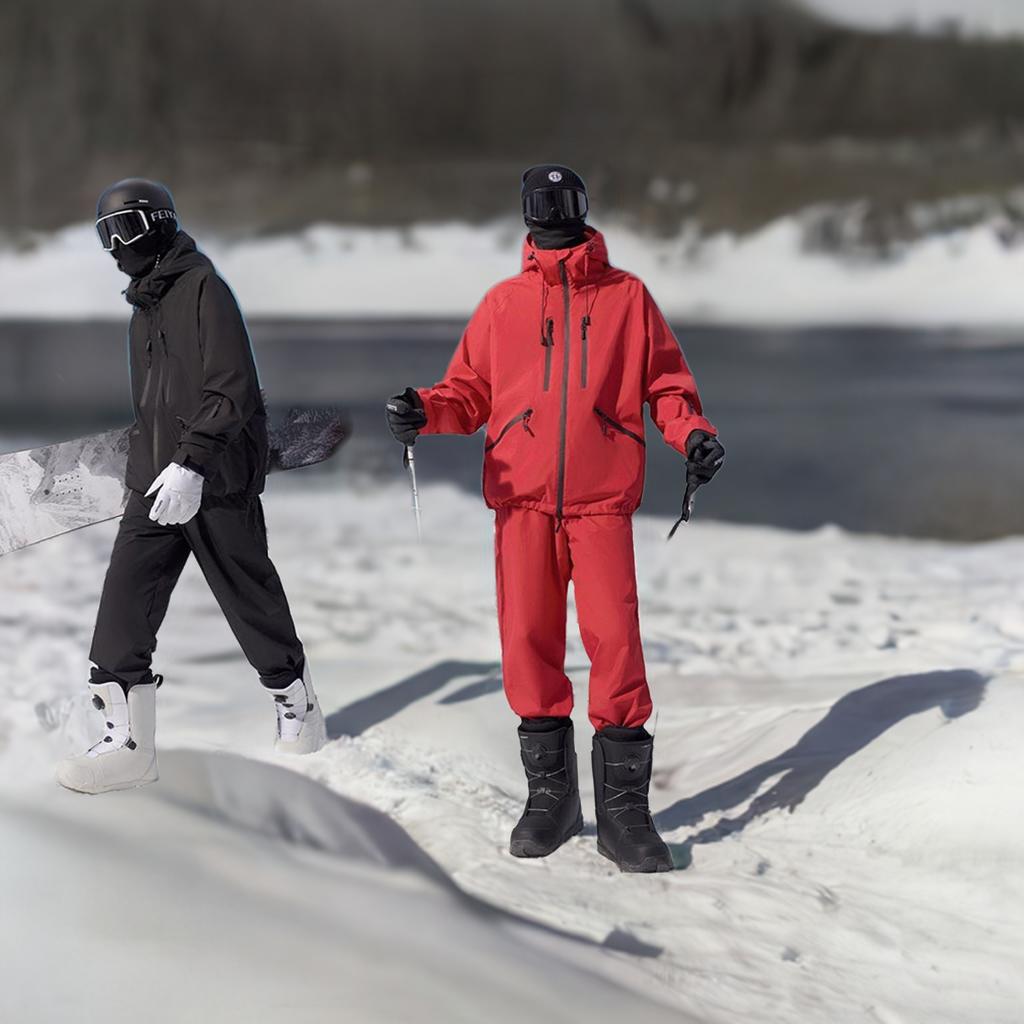 楽天市場】メンズスキーウェア ブラック レッド スノーボードウェア