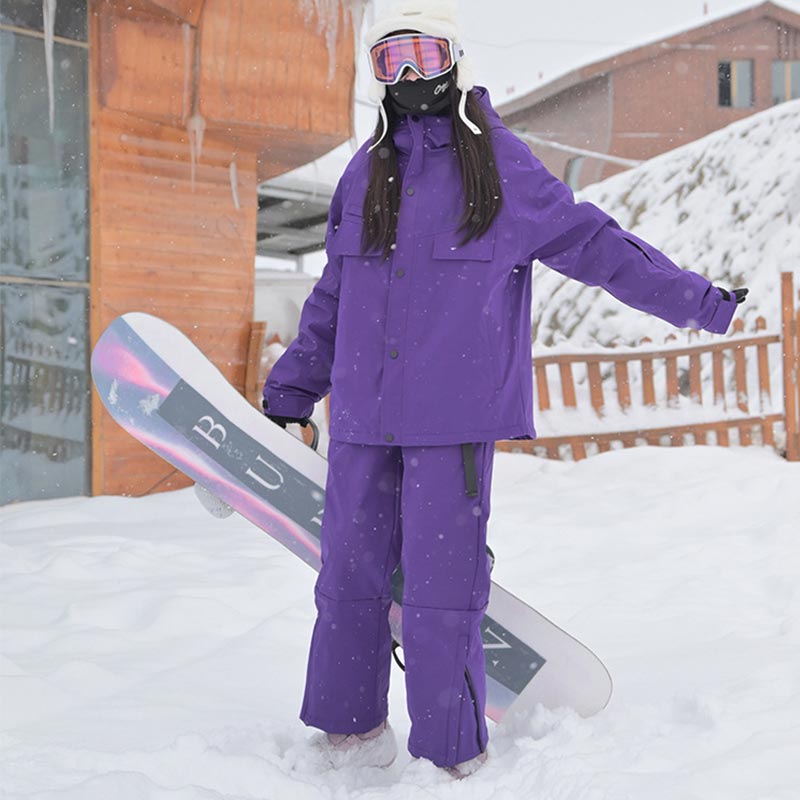 楽天市場】スノーボードウェア スキーウェア 上下セット お揃い フード