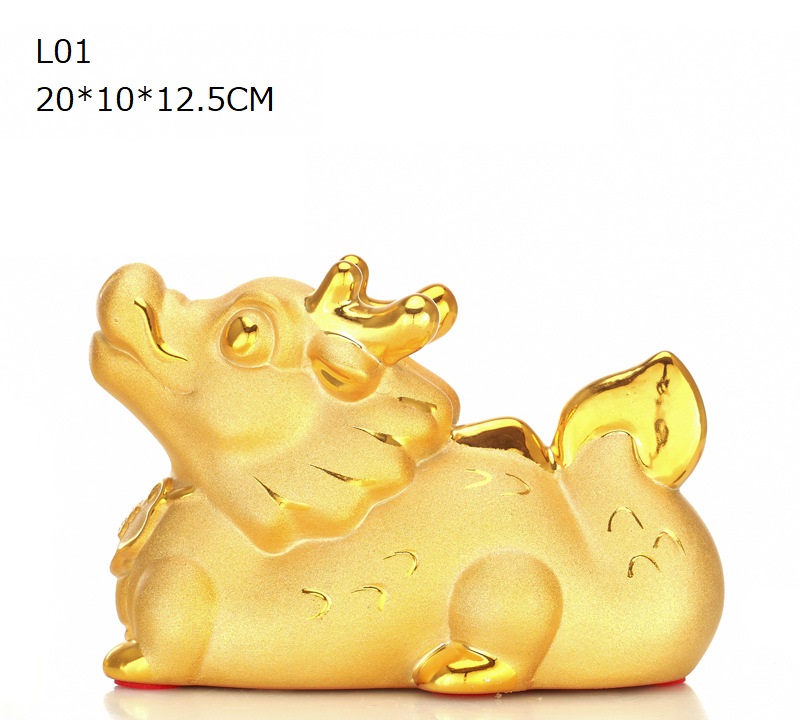 楽天市場】貯金箱 かわいい 子供 龍 コイン 銀行 金 龍 貯金箱 銀行