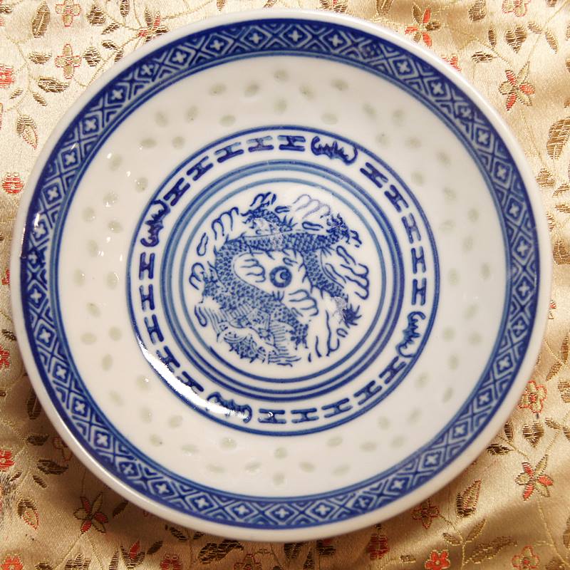 楽天市場】景徳鎮製 ホタル焼き 龍柄 反口五寸皿 大皿 No.23171105