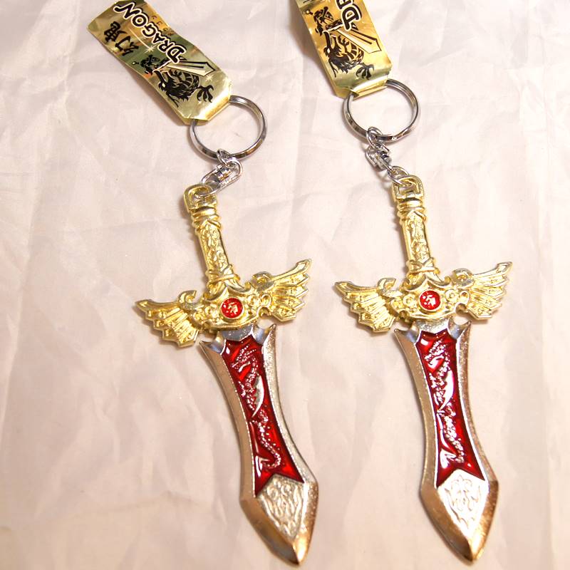 楽天市場】幻鬼・日本製 メタル製 ドラゴンソード 龍剣 キーホルダー