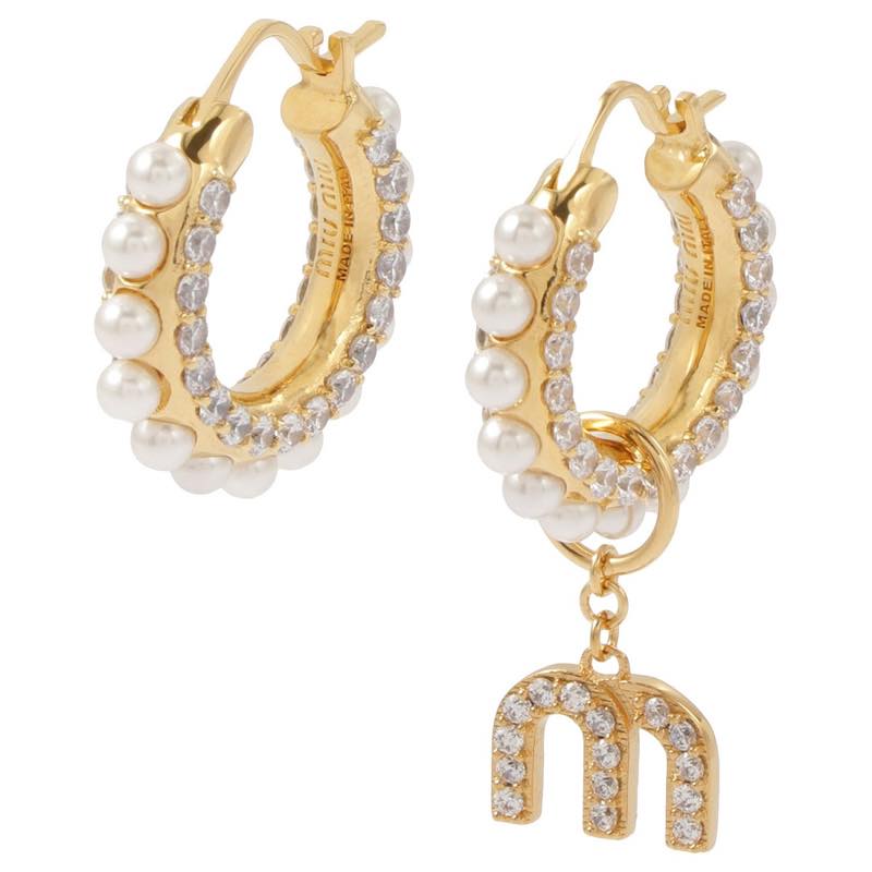 楽天市場】ミュウミュウ MIUMIU / MIU PEARL JEWELS ピアス #5JO654