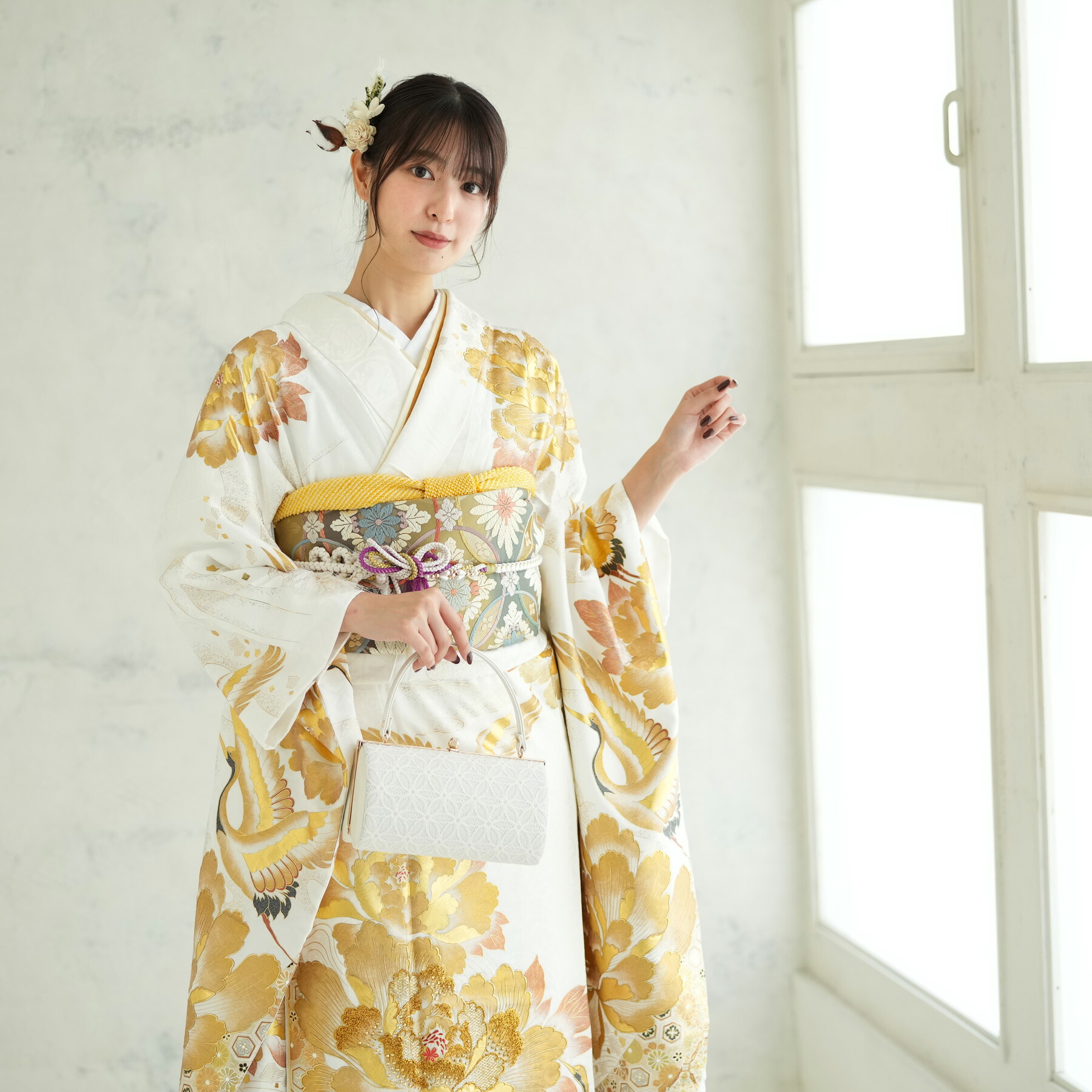 楽天市場】【レンタル】【桂由美 振袖 正絹着物+正絹袋帯 21点セット