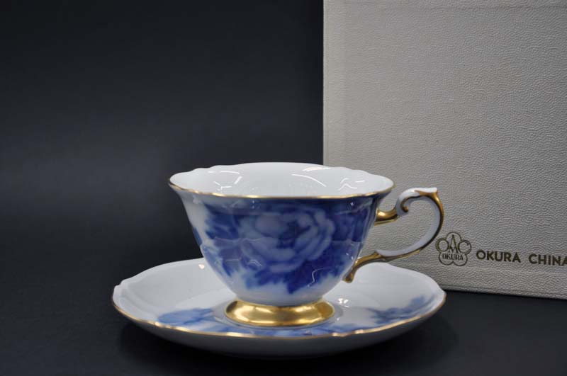 楽天市場】大倉陶園 岡染ぼたんカップ&ソーサー (1客/碗皿)【送料無料