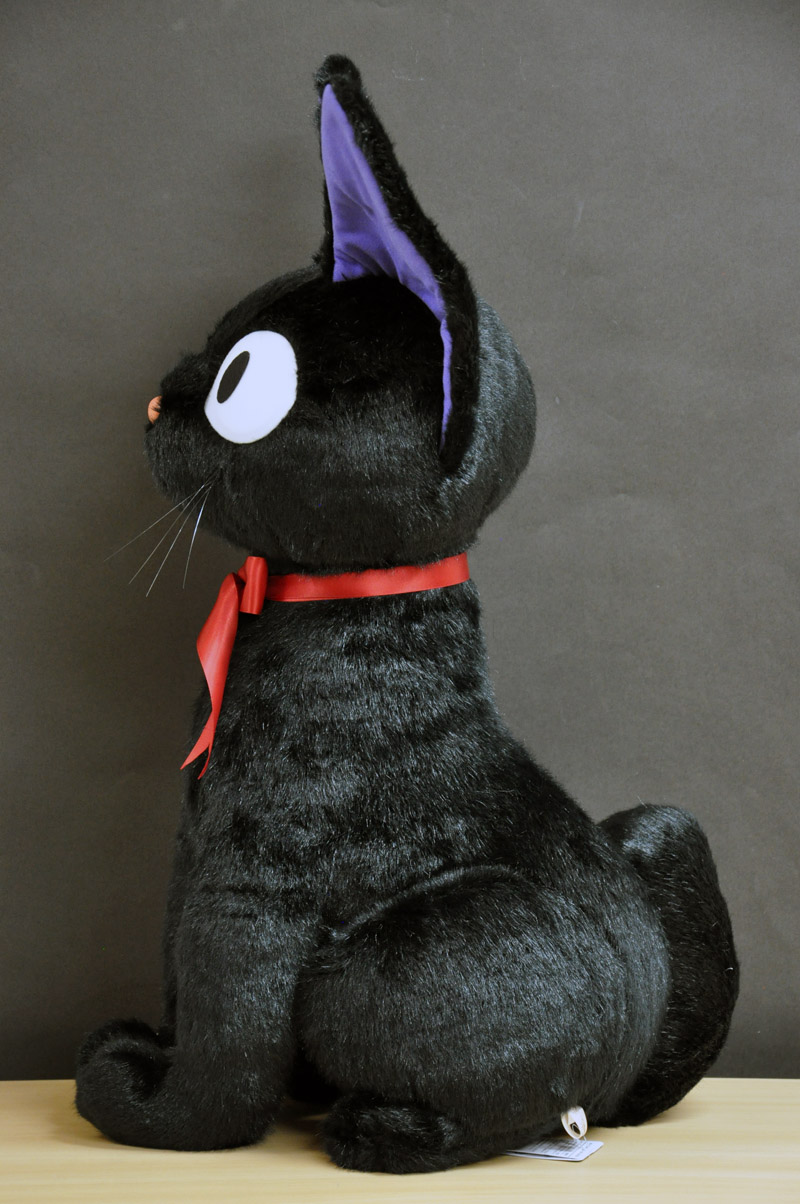 極美品 魔女の宅急便 黒猫ジジ ぬいぐるみ特大 LL ジブリ 魔女の宅急便