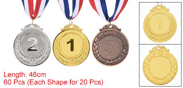 楽天市場】PATIKIL 金 シルバー ブロンズ賞メタル 60 個 2 