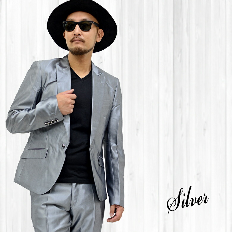 楽天市場】【閉店セール】スーツ メンズ セットアップスーツ 光沢 生地