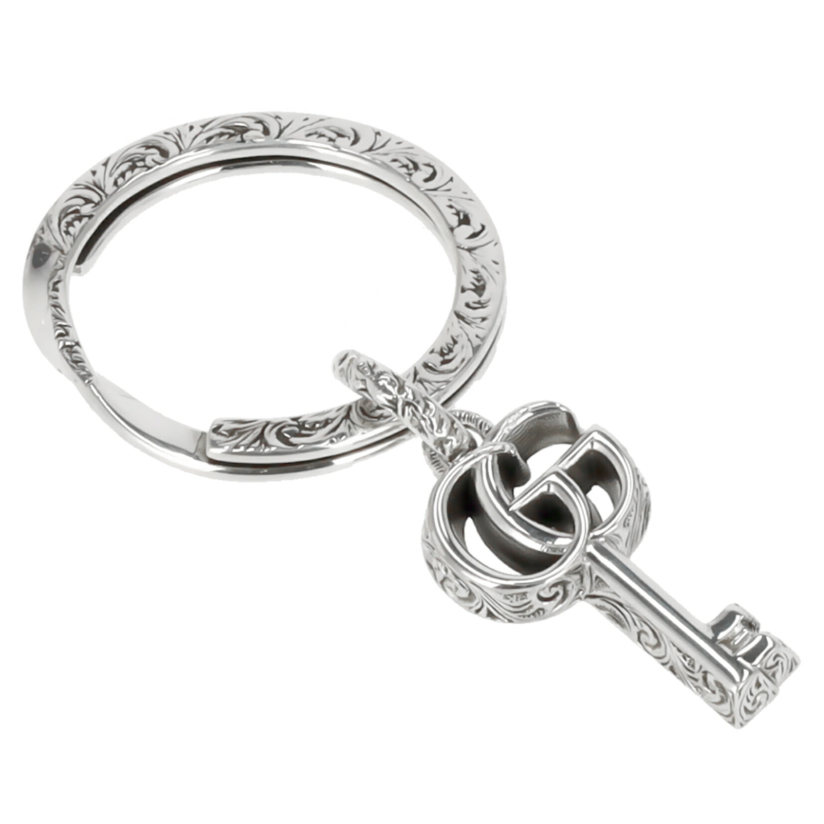 楽天市場】【 グッチ キーリング キーホルダー シルバー 】の通販