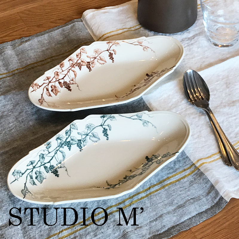 楽天市場】STUDIO M スタジオエム ヴィーニュ オーバルプレートLお皿