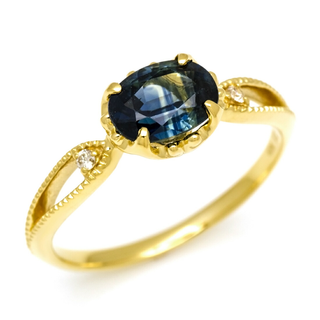 楽天市場】リング バイカラーサファイア ダイヤモンド 「florido