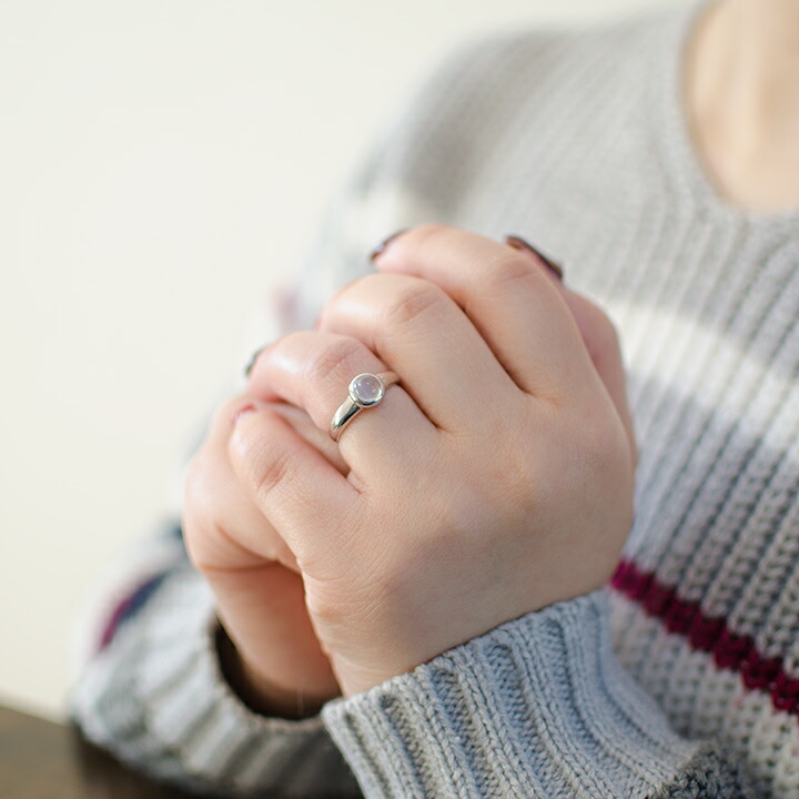 楽天市場】リングムーンストーン シルバー925 : umu（アム）