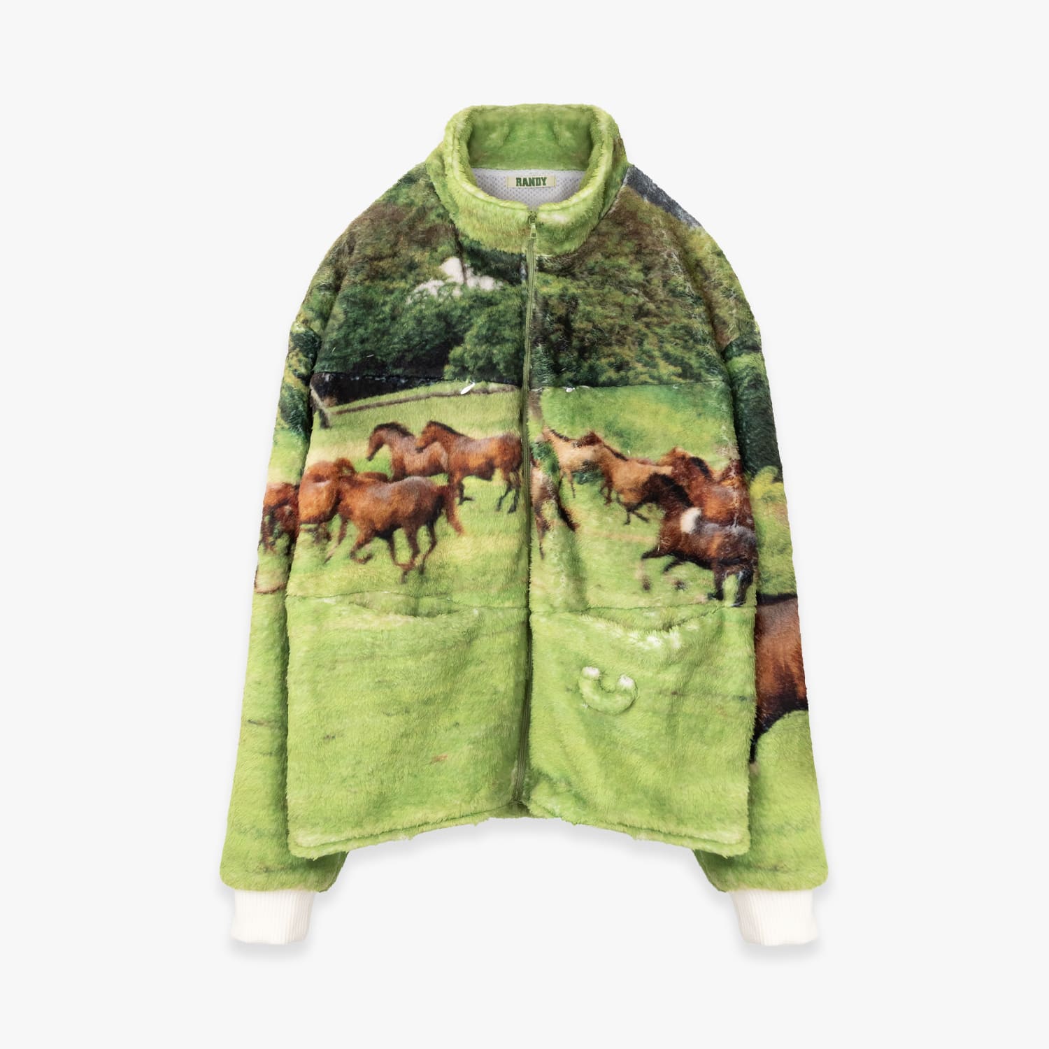 楽天市場】RANDY | STARRY (HORSE) フリースジャケット ジップアップ