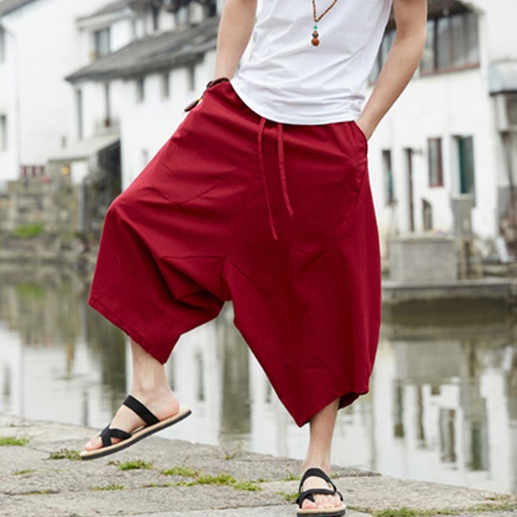 楽天市場】送料無料 全4色×7サイズ！サルエルパンツ 7分丈 クロップド