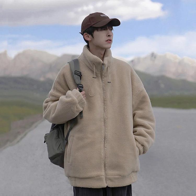 楽天市場】ボア ジャケット メンズ レディース ボアブルゾン スタンド