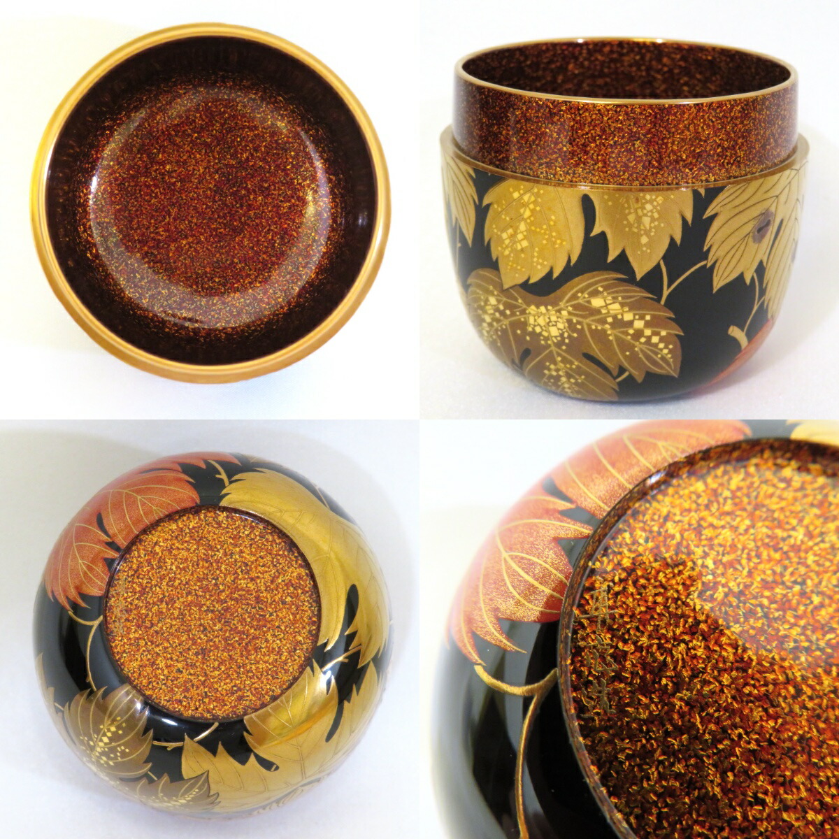 楽天市場】【季節の茶道具】漆匠二代 山下甫斎作 蔦蒔絵 大棗 内梨地