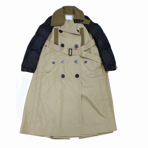 楽天市場】sacai サカイ 21AW ドッキング コート 1 ベージュ 【中古