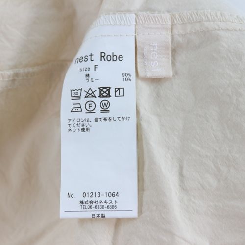 楽天市場】【中古】 nestRobe ネストローブ 21AW コットンラミー切替