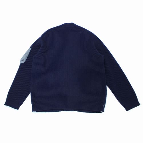 楽天市場】【中古】 Sacai サカイ 23AW Nylon Twill Mix Knit Cardigan