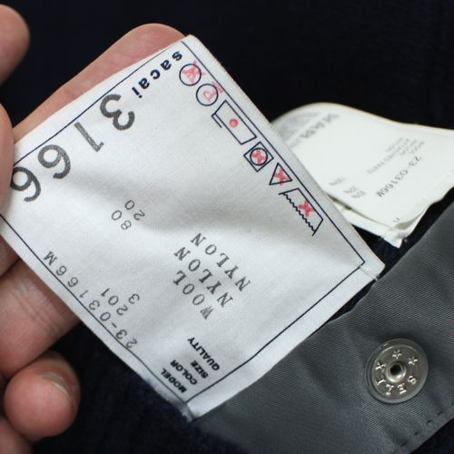 楽天市場】【中古】 Sacai サカイ 23AW Nylon Twill Mix Knit Cardigan