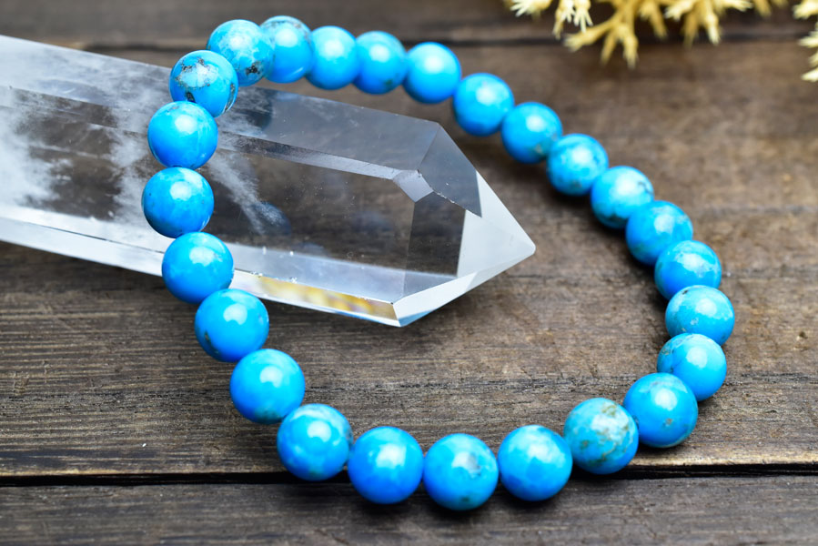 楽天市場】天然 ターコイズ ブレスレット □キングマンターコイズ