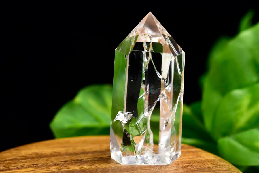 楽天市場】虹入り レインボー 水晶 ポイント 六角柱【約97.7g