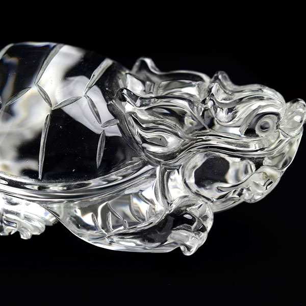 楽天市場】◇正財運◇ 天然 水晶 龍亀 ロングイ彫刻 置物◇最上級の