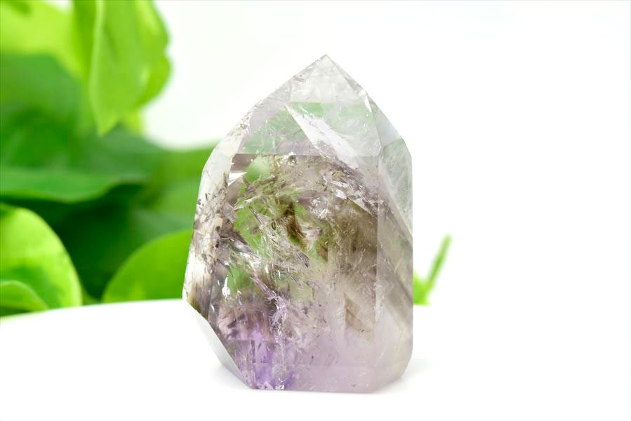 楽天市場】アメジスト ファントム ポイント 六角柱 【約85.4g