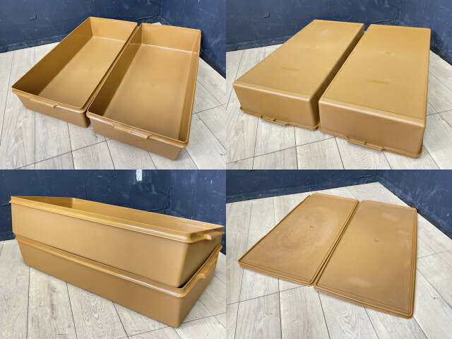 楽天市場】TUPPERWARE タッパーウェア 衣装ケース 4点セット 【中古